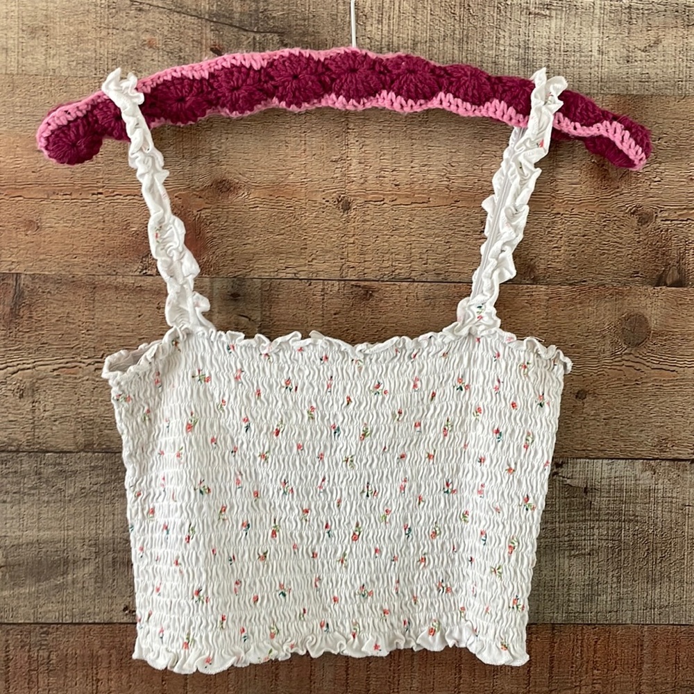 Me to We Floral Crop Tank